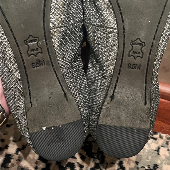 Tory Burch Metallic Silver Flats - Picture 7 of 7